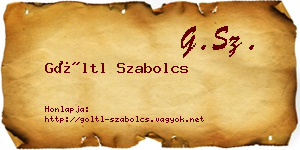 Göltl Szabolcs névjegykártya